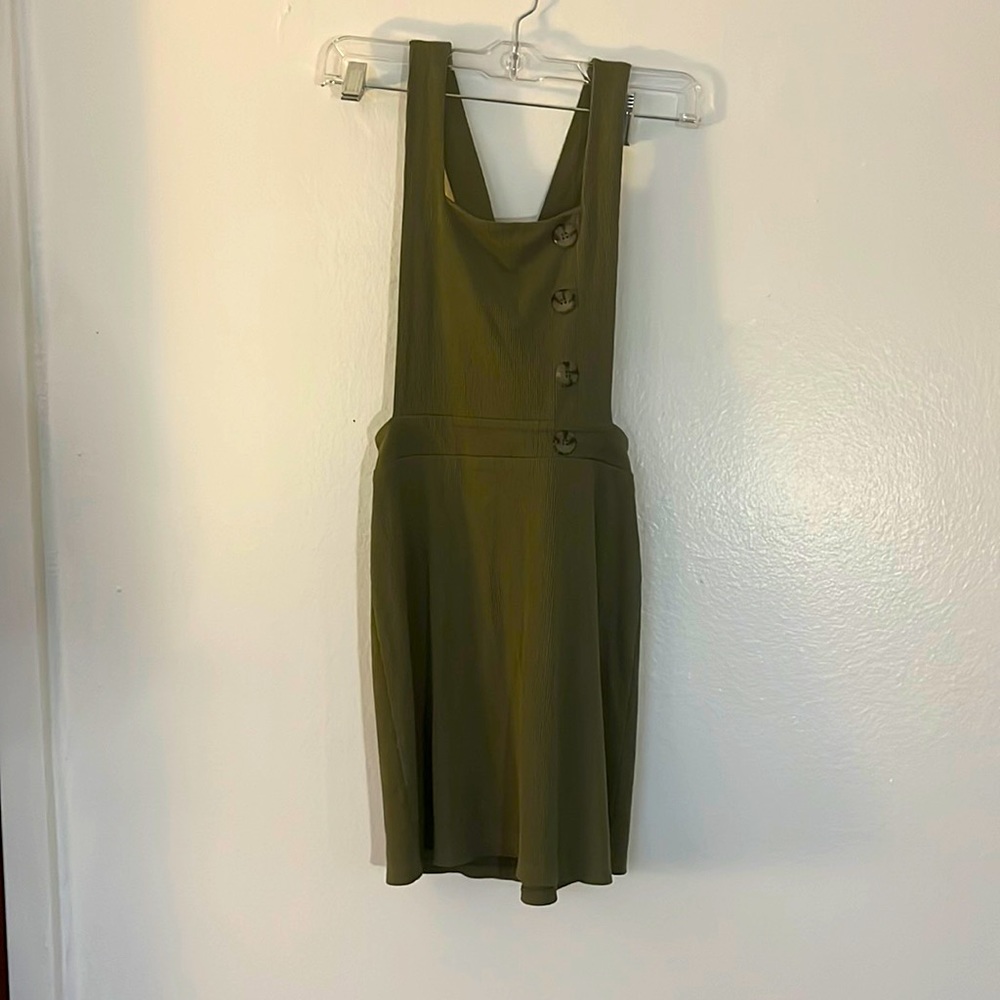 Very cute mini dress. Army green